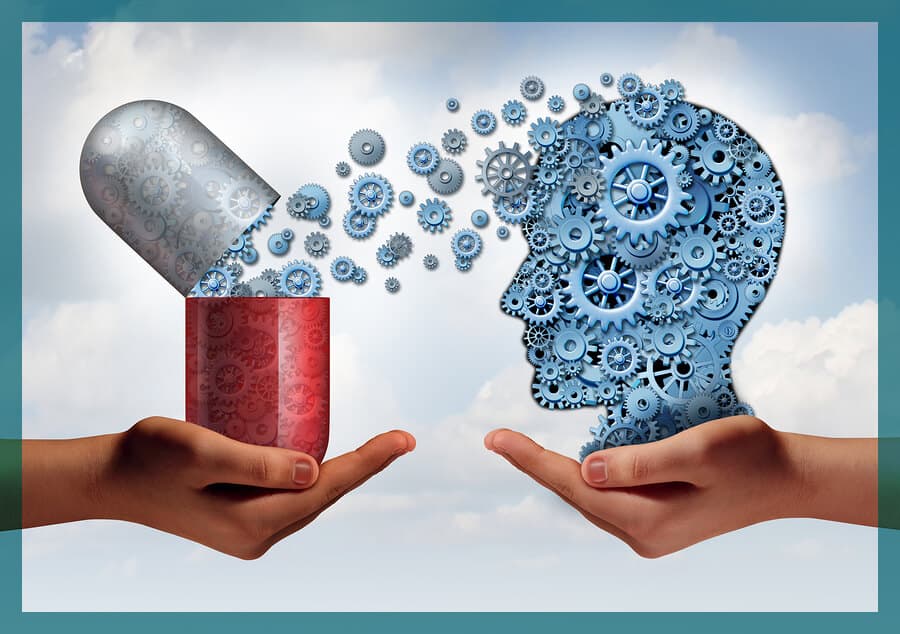 brain medicine making gears work in persons head